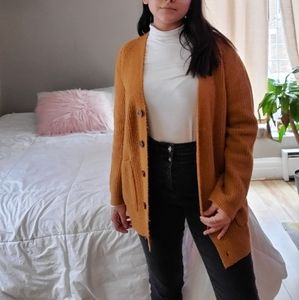 Mustard Yellow Knit Cardigan